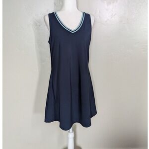 Sincerely Jules Navy Athletic‎ Dress Size Large Built-In Bra Sleeveless Sporty